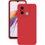 Eonaks Xiaomi Redmi 12C Kılıf Kamera Korumalı Silikon Rubber Arka Kapak - Kırmızı