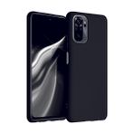 Eonaks Xiaomi Redmi Note 10S Kamera Korumalı Silikon Rubber Arka Kapak Siyah Kılıf