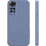 Eonaks Xiaomi Redmi Note 11 Kılıf Kamera Korumalı Silikon Rubber Arka Kapak - Lila