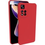 Eonaks Xiaomi Redmi Note 11 Pro Plus 5g Kılıf Kamera Korumalı Silikon Rubber Arka Kapak - Kırmızı
