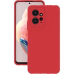 Eonaks Xiaomi Redmi Note 12 4g Kılıf Kamera Korumalı Silikon Rubber Arka Kapak - Kırmızı
