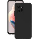 Eonaks Xiaomi Redmi Note 12 4g Kılıf Kamera Korumalı Silikon Rubber Arka Kapak - Siyah