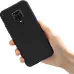 Eonaks Xiaomi Redmi Note 9S Kamera Korumalı Silikon Rubber Arka Kapak Siyah Kılıf