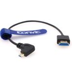 Eonvic 2.1 HDMI 8K HDMI Erkek Mikro HDMI Erkek Kablo Yüksek Hızlı Uzatma Kablosu Canon M5/m6 Sony A7 A6500 Panasonic GH4 (HDMI-Sol Mikro HDMI) için