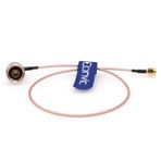 Eonvic Dik Açı N Erkek - RP-SMA Fiş RG316 50 Ohm 4G LTE WiFi Anten RF Koaksiyel Kablo Radyo Sinyal Artırıcı Kablosuz Adaptör (45CM)