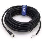 Eonvic Endüstriyel M8 4Pin kablo Omron Schneider elektrikli Keyence M8 4 Pin A-Code kadın açık kalıplı korumalı havacılık sensörü su geçirmez IP67 AWG24 PVC 15M