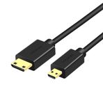 Eonvic GoPro Kameralar, DSLR'ler, Taşınabilir Monitörler, TV Projektörleri için 8K Mini HDMI - Mikro HDMI 1080P Kablosu (50 cm)