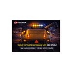 EP GARAJ OTOMOTİV Araç LED Çakar Lamba 12V Çakmak Girişli Sarı Beyaz Flaşör Traktör & Biçerdöver, otomobil uyumlu