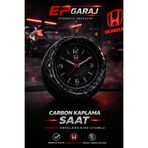 EP GARAJ OTOMOTİV 🚗 HONDA CİVİC 1989–2025 UYUMLU ARAÇ İÇİ SAAT 🔥 HONDA LOGOLU CARBON KAPLAMA TASARIM 🔥
