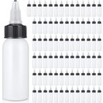 Epakh 80 Adet Plastik Sıkma Şişesi Döner Üst Kapaklı Dağıtım Şişeleri Küçük Yuvarlak LDPE Şişe 1 oz/30 ml Sıkma Çeşni Şişeleri El Sanatları, Ev, Mutfak, Laboratuvar Dağıtımı için