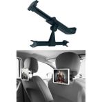 Epazzar 2 Adet Araba Oto Koltuk Arkası Telefon Tablet Tutucu Ayarlanabilir 360 Derece Dönebilen Pratik Stand - Siyah