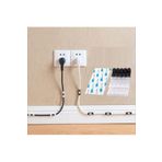 Epazzar Yapışkanlı Mini 20LI Klips USB Pc Adaptör Kablo Tutucu Aparat Şeffaf