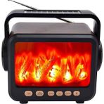 Epe FP-337-S Şömine Nostalji Radyo Kablosuz Hoparlör - Speaker - Kahverengi