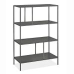 Ephesus Metal Siyah 80X120 Kitaplık