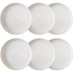 Ephesus Whıte Çukur Tabak Seti 22CM - 6lı - RENKSİZ - Beyaz