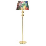 Epifanio Gold Kaplama Lucca Metal Düz Tek Ayak Lambader - Violet