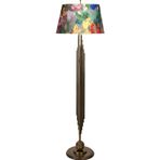 Epifanio Marche Eskitme Mat Gold Kaplama Metal Lambader - Violet