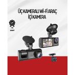 Epilons 170° Geniş Açı Ön-Arka-Iç Kamera Seti – Tam Kapsamlı Araç Güvenliği