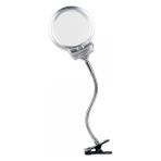 Epilons -2.5X130 mm 5X24 mm LED Aydınlatmalı Büyüteç,masa Üstü Metal Hortum MANDALLI-MG15124-C - Ebatlar