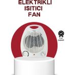 Epilons 2000W Taşınabilir Elektrikli Fanlı Isıtıcı – Hızlı Isınma, Kompakt Boy - Renkli