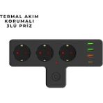Epilons 3397 Akım Korumalı Priz - Beyaz