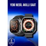 Epilons 45 mm Gri Kasa Ultra Akıllı Saat Sesli Görüşme, Sağlık Takibi, Suya Dayanıklı - 35 - 48 mm - 01P-Pembe