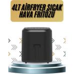 Epilons 4l Airfryer Hazneli Hava Fritözü Yağsız Fritöz Taşınabilir Fırın Işlevi Gören Pratik