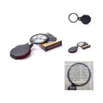Epilons 5X60MM Profesyonel Cep Büyüteci Cam Optik Lensli Katlanabilir Deri Korumalı Siyah Lup