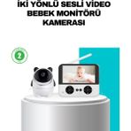 Epilons 720P Bebek Kamerası Uzaktan Kontrollü Gece Görüşlü Monitör