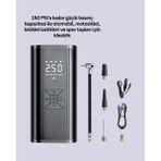 Epilons 80W Kablosuz Akıllı Araç Lastik Pompası Dijital Ekranlı Şarjlı Taşınabilir Hava Kompresörü