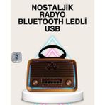 Epilons Ahşap Nostaljik Radyo Bluetooth USB Sd Kart Destekli - Diğer