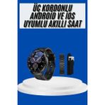 Epilons Amoled Ekran Akıllı Saat Üç Kordonlu Ios Android Uyumlu - Seçenek