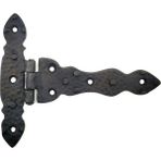 Epilons Antika Tarz Dekoratif Pirinç Kuyruklu Düğmeli Menteşe No2 - 138X167 Mm, Oksit