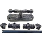 Epilons Antika Tarz Dekoratif Pirinç Üstten Ispanyolet - 133X40 Mm, Oksit