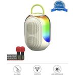 Epilons Bluetooth Hoparlör Çift Mikrofonlu Kablosuz Parti Speaker Beyaz - Renkli