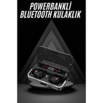 Epilons Bluetooth Kulaklık Dijital Şarj Göstergeli Powerbankli Bass Özellikli Kablosuz Kulakiçi 5.1 Mikrofo - --