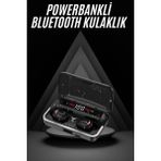 Epilons Bluetooth Kulaklık Dijital Şarj Göstergeli Powerbankli Bass Özellikli Kablosuz Kulakiçi 5.1 Mikrofonlu - Diğer