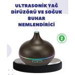 Epilons BN01 Uçucu Yağ Uyumlu Renkli LED Işıklı Nemlendirici
