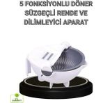 Epilons Çok Fonksiyonlu Döner Rende Süzgeç Hazneli Ergonomik Sebze Doğrayıcı - Ebatlar