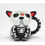 Epilons Day Of The Dead Figürlü 3D Kabartmalı Porselen Kupa ALK4896 - Hacim