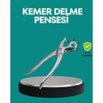 Epilons Deri Delme Pensesi 6 Uçlu Ayarlanabilir Kemer Delme Aleti Profesyonel Kullanım