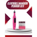 Epilons Elektrikli Profesyonel Manikür Pedikür Seti Değiştirilebilir Başlık Seçeneği