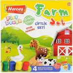 Epilons ERN-588 Heroes Orta Kutulu Çiftlik Oyun Hamuru Seti