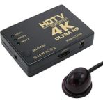 Epilons Fully G-538N 4K Hd Destekli 3 Port Uzaktan Kumandalı Hdmı Switch Çoğaltıcı - 1 Adet - Çok Renkli
