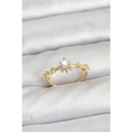 Epilons Gold Renk Pirinç Yıldız Model Kadın Yüzük - TJ-BYK3913