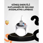 Epilons Güneş Enerjili Katlanabilir 5 Kanatlı Solar Bahçe Lambası - Seçenek