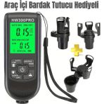 Epilons HW-300PRO Oto Boya Kalınlık Ölçer Fe Nfe 2000ΜM + 2 Fonksiyonlu Bardak Tutucu Hediyeli - Renkli