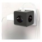 Epilons Isıya Dayanıklı Termal Akım Korumalı ve Çocuk Korumalı 3 Priz Girişli 3 USB Girişli Küp Priz