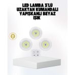 Epilons Kablosuz Gün Işığı 3’lü LED Spot Lamba Kumandalı