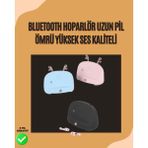 Epilons Kablosuz Telefon Tutucu ve Bluetooth Hoparlör – Pratik ve Şık Ses Çözümü - 01-Siyah